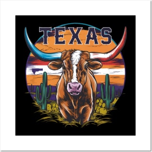 Texas Longhorn | T Shirt Design Posters and Art